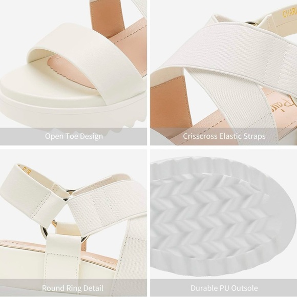 Dream Pairs Women’s Platform Wedge Sandal - Picture 4 of 5